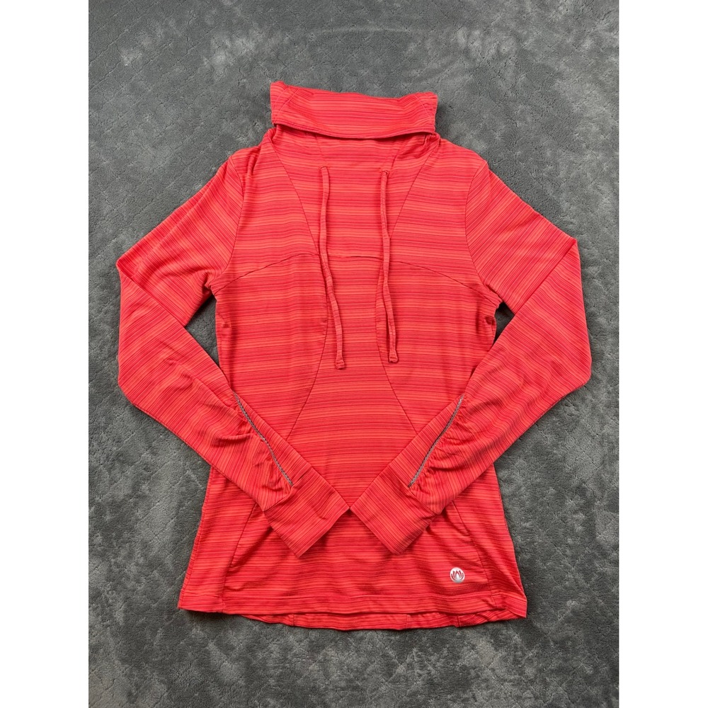 Mondetta Pullover Mock Neck Long Sleeve‎ Athletic Stretch Top Small Reflective